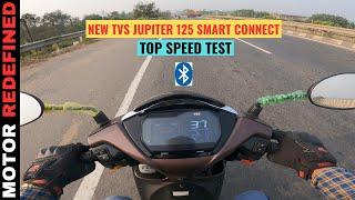 New TVS Jupiter 125 SmartXonnect 2023 Model Top Speed Test | Motor Redefined.