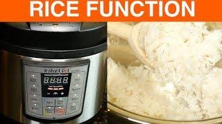 Instant Pot Mini Rice Function