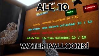 How to get all 10 water balloons in the scary baboon summer event!