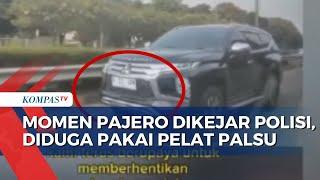 Momen Mobil Pajero Dikejar Polisi, Diduga Pakai Pelat Palsu