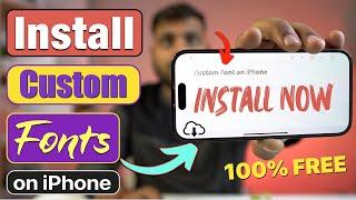 How to Install Custom Font on iPhone? - iPhone में Custom Font कैसे Change करें ? - iOS 17