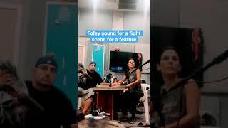 Fight scene on a table #reelfoleysound #asmr #foley #foleyartist #feature #fightscene #dishes #bts