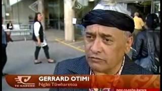 Pre trial of Gerrard Otimi started today Te Karere Maori News TVNZ 29 Apr 2010 English Version.mpg