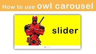 how to use owl carousel slider bangla tutorial