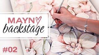 YANA MAYN BACKSTAGE #02 | drawing watercolor flowers