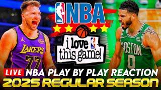 LAKERS vs BOSTON CELTICS │ 2025 NBA Basketball Game Play-By-Play Reaction & Scoreboard