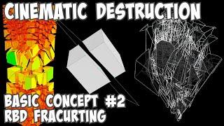 Cinematic Destruction Basic Concept #2 RBD Fracturing (Rigid Body Dynamics)