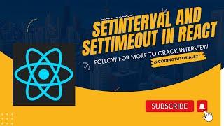 SetInterval and setTimeout in react and react native #ClearInterval #clearTimeout #reactnative
