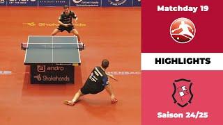 TTBL: Königshofen vs. Bad Homburg (Highlights of Matchday 19, Season 2024/2025)