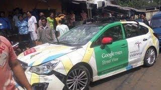 Google Street View car in triple accident in Jakarta