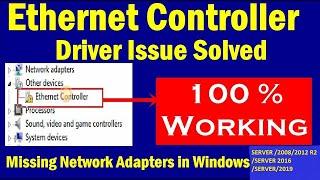 Ethernet Controller Driver Installing Intel Integrated Lan Adapter Driver on Windows Server 2016