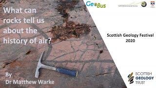 GeoBus University of St Andrews: What can rocks tell us about the history of air?