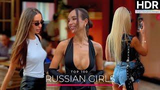  TOP 100 BEAUTIFUL RUSSIAN GIRLS  LUXURY STYLE OF RUSSIAN GIRLS | WALKING MOSCOW - ⁴ᴷ (HDR)