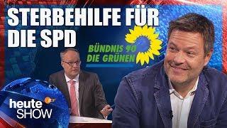 Oliver Welke interviewt Grünen-Chef Robert Habeck | heute-show vom 02.11.2018