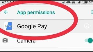 Gpay| Fix Google Pay Problem Solve || And All Permission Allow Google Pay in Xiaomi Redmi Note 5 Pro