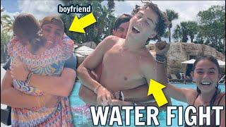 EPIC Sibling Water Fight | Katie's Boyfriend CRASHES Our Vacation