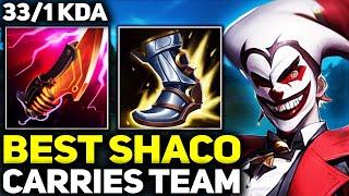 RANK 1 BEST SHACO IN THE WORLD CARRIES HIS TEAM! | League of Legends