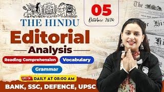 Editorial Analysis | 05 October | The Hindu Editorial Today, Vocab, Reading, Grammar | Rupam Ma'am