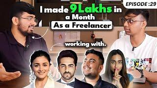 19 Yr Celebrity Freelancer making 9 Lakhs+ Every Month doing this … | The Art of Money Show | Ep #29