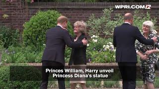 VIDEO NOW: Princes William, Harry unveil Princess Diana's statue