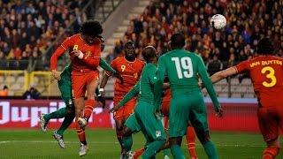 BELGIUM's highlights 2-2 Ivory Coast's goals | Friendly | 2014/03/05