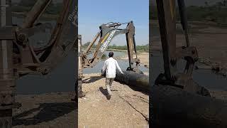 mhindra backhoe vx work to setruji ndi pipe line work