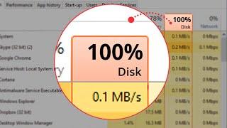 Fix 100% Disk Usage Windows 10 Windows 11 (High CPU Solved 2024)