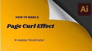 How to create page curl effect in adobe illustrator