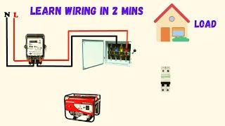 single phase manual changeover switch wiring diagram