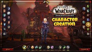 NEW Character Creation Screen In World of Warcraft | Shadowlands Alpha 9.0.1