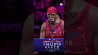 Hulk Hogan en un mitin de Trump en Nueva York: "Yo no veo ningún maldito nazi aquí"