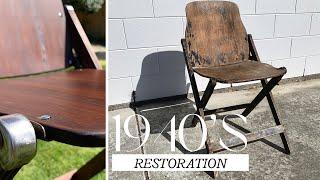 A riveting 1940's Folding Chair RESTORATION - literally.