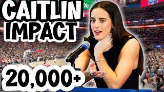 Caitlin Clark Mania : Fans Lose Their Mind In Record-Breaking Crowd 🫨