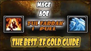 WoW Classic Gold Farm #1 Mage AoE ZF 1 Pull