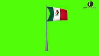 Mexico Flag Green Screen HD