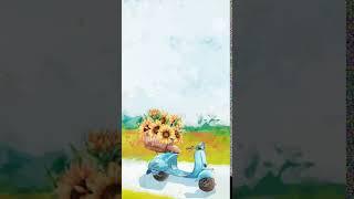 Scooter Sunflower Animated