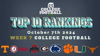 Week 7 College Football Top 10 & Chaos Weekend Reaction