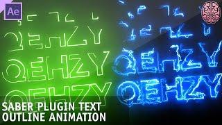 Tutorial: Saber Plugin Text Animation | After Effects by Qehzy