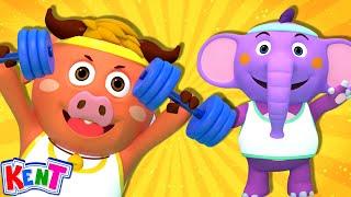 Exercise Song - Nursery Rhymes & Kids Songs | Kent The Elephant