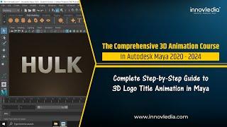 Maya Course | 3D Logo Title Animation in Maya | Complete Step-by-Step Guide