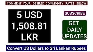 US DOLLARS TO SRI LANKAN RUPEES TODAY 03 AUGUST 2024