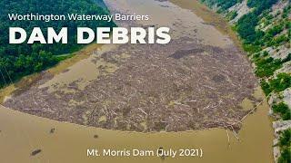 Mt  Morris Dam, USACE  - Debris Control - Worthington Waterway Barriers