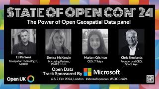 The Power of Open Geospatial Data panel