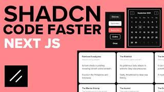 Shadcn UI Tutorial using Next JS - Build Projects Faster without Coding