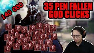 35 PEN fallen god clicks - 140 000 cron stones
