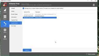 Removing Old System Restore Points with CCleaner