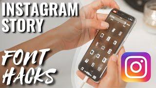 CREATIVE INSTAGRAM STORY IDEAS | Hacks using the NEW Instagram Fonts!!