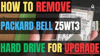 How To REMOVE Packard Bell Z5WT3 Laptop Hard Drive For UPGRADE