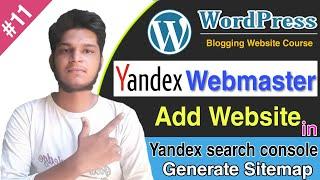 How to add website on Yandex Search Console | Generate sitemap for Yandex | How to create website