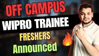 Wipro Hiring Announced 2024 | OFF Campus Drive | Freshers Hiring | Latest Job Drives 2024,2023